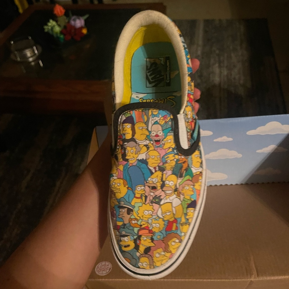 Simpsons vans, woman’s size 7 worn twice ever and still have box